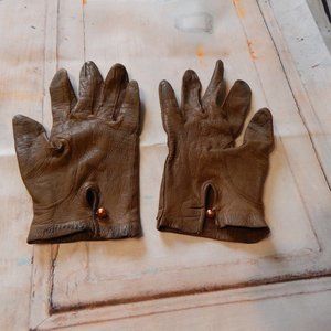 Vintage Soft Subtle Leather Gloves